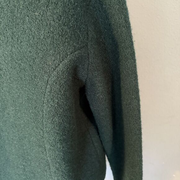 VTG Orvis Sweater Women’s 8 Forest Green Pure Wool Cardigan Silver Buttons Prep - Picture 6 of 11